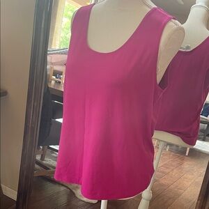 New Chico’s Fuchsia Pink Microfiber Sleeveless Tank